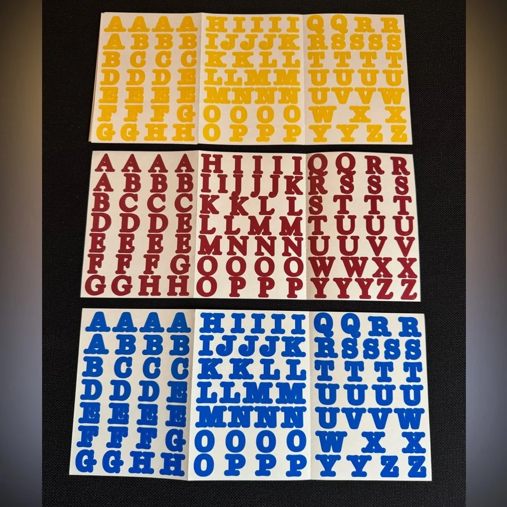 Creative Memories All Caps Alphabet Sets for Scrapbooking Lot of 5